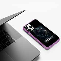 Чехол iPhone 11 Pro матовый CS counter terrorist, цвет: 3D-фиолетовый — фото 2