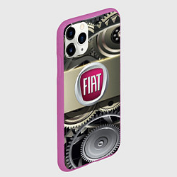 Чехол iPhone 11 Pro матовый FIAT logo motors, цвет: 3D-фиолетовый — фото 2