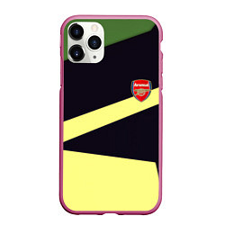 Чехол iPhone 11 Pro матовый Arsenal geometry, цвет: 3D-малиновый