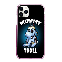 Чехол iPhone 11 Pro матовый Mummy troll, цвет: 3D-розовый