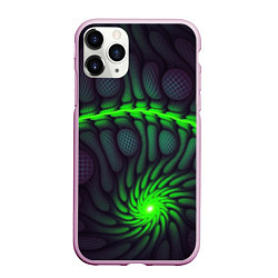 Чехол iPhone 11 Pro матовый Броня суперчеловека, цвет: 3D-розовый