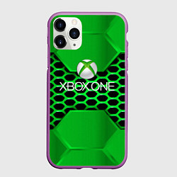 Чехол iPhone 11 Pro матовый Xbox metal game, цвет: 3D-фиолетовый