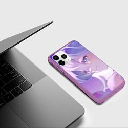 Чехол iPhone 11 Pro матовый Honkai Star Rail Robin, цвет: 3D-фиолетовый — фото 2