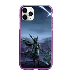 Чехол iPhone 11 Pro матовый Honkai Star Rail Feixiao, цвет: 3D-фиолетовый