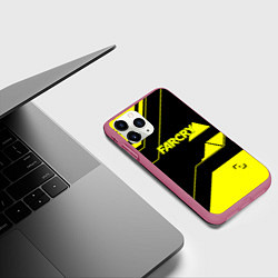 Чехол iPhone 11 Pro матовый Farcry geometry sport, цвет: 3D-малиновый — фото 2