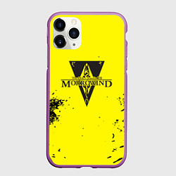Чехол iPhone 11 Pro матовый The Elder Scrolls 3, цвет: 3D-фиолетовый