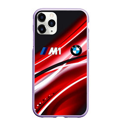 Чехол iPhone 11 Pro матовый BMW sport line steel, цвет: 3D-светло-сиреневый