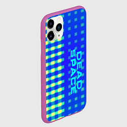 Чехол iPhone 11 Pro матовый Dead space текстура айзека, цвет: 3D-фиолетовый — фото 2