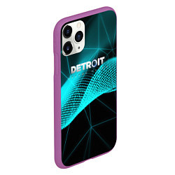 Чехол iPhone 11 Pro матовый Detroit become human games, цвет: 3D-фиолетовый — фото 2