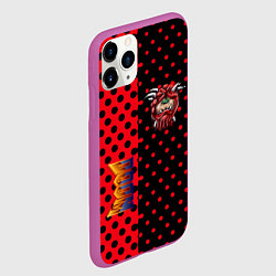 Чехол iPhone 11 Pro матовый Doom pattern steell, цвет: 3D-фиолетовый — фото 2