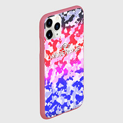 Чехол iPhone 11 Pro матовый Warframe камуфляж, цвет: 3D-малиновый — фото 2