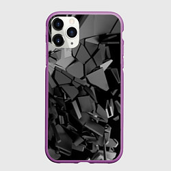 Чехол iPhone 11 Pro матовый Битое стекло