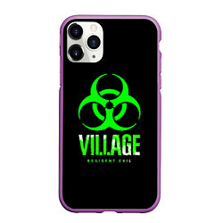 Чехол iPhone 11 Pro матовый Resident Evil8 toxic, цвет: 3D-фиолетовый