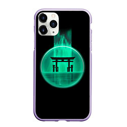 Чехол iPhone 11 Pro матовый Neon shrine, цвет: 3D-светло-сиреневый