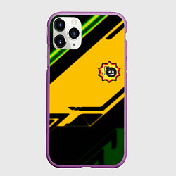 Чехол iPhone 11 Pro матовый Serious Sam geometry, цвет: 3D-фиолетовый