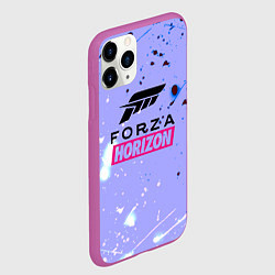 Чехол iPhone 11 Pro матовый Forza Horizon краски текстура, цвет: 3D-фиолетовый — фото 2