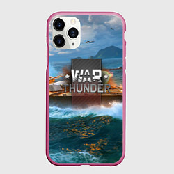 Чехол iPhone 11 Pro матовый Wartunder ship game, цвет: 3D-малиновый