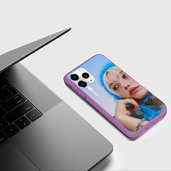 Чехол iPhone 11 Pro матовый Stray Kids Lixx Ate era, цвет: 3D-фиолетовый — фото 2