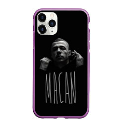 Чехол iPhone 11 Pro матовый Rap - Macan, цвет: 3D-фиолетовый