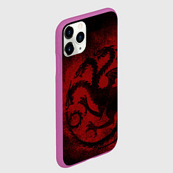 Чехол iPhone 11 Pro матовый Targaryen house Game of Thrones, цвет: 3D-фиолетовый — фото 2
