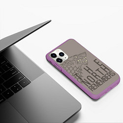 Чехол iPhone 11 Pro матовый The North Remembers game of thrones, цвет: 3D-фиолетовый — фото 2