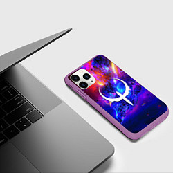 Чехол iPhone 11 Pro матовый Quke неоновый стиль, цвет: 3D-фиолетовый — фото 2