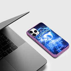 Чехол iPhone 11 Pro матовый Supercharged - The offspring, цвет: 3D-фиолетовый — фото 2