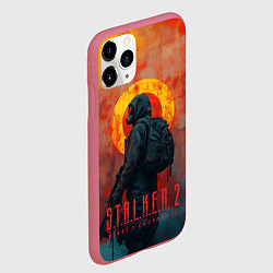 Чехол iPhone 11 Pro матовый Stalker 2 poster art, цвет: 3D-малиновый — фото 2
