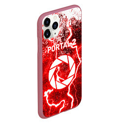 Чехол iPhone 11 Pro матовый Portal брызги красок шторм, цвет: 3D-малиновый — фото 2