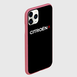 Чехол iPhone 11 Pro матовый Citroen logo, цвет: 3D-малиновый — фото 2
