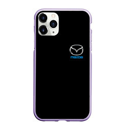 Чехол iPhone 11 Pro матовый Mazda logo auto, цвет: 3D-светло-сиреневый