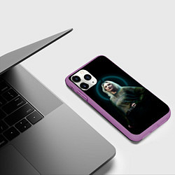 Чехол iPhone 11 Pro матовый Эмили Армстронг Linkin Park, цвет: 3D-фиолетовый — фото 2