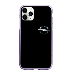 Чехол iPhone 11 Pro матовый Opel logo auto, цвет: 3D-светло-сиреневый