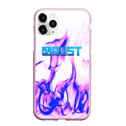 Чехол iPhone 11 Pro матовый RUST game neon steel, цвет: 3D-розовый