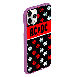 Чехол iPhone 11 Pro матовый AC DC winter steel, цвет: 3D-фиолетовый — фото 2