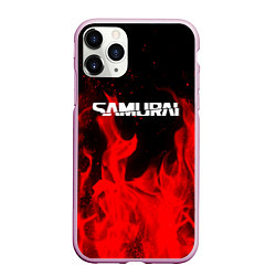 Чехол iPhone 11 Pro матовый Samurai fire red, цвет: 3D-розовый