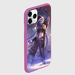 Чехол iPhone 11 Pro матовый Happy New Year Jinx, цвет: 3D-фиолетовый — фото 2
