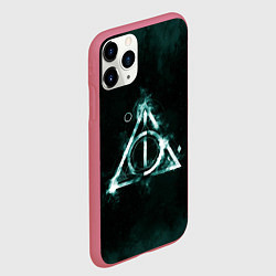 Чехол iPhone 11 Pro матовый Дары смерти, цвет: 3D-малиновый — фото 2