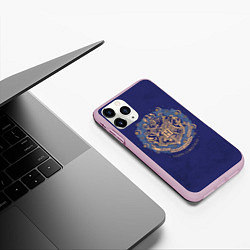 Чехол iPhone 11 Pro матовый Happy Christmas - Hogwarts, цвет: 3D-розовый — фото 2