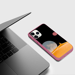 Чехол iPhone 11 Pro матовый Arrakis sandworm Dune, цвет: 3D-малиновый — фото 2