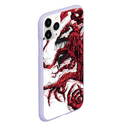 Чехол iPhone 11 Pro матовый Carnage - Symbiot, цвет: 3D-светло-сиреневый — фото 2