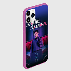 Чехол iPhone 11 Pro матовый Хван Ин Хо - Игра в кальмара, цвет: 3D-фиолетовый — фото 2