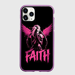 Чехол iPhone 11 Pro матовый Джинкс ангел - Аркейн, цвет: 3D-фиолетовый