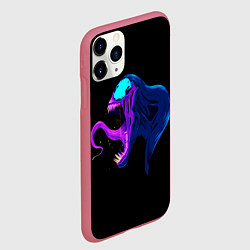 Чехол iPhone 11 Pro матовый Venom head, цвет: 3D-малиновый — фото 2