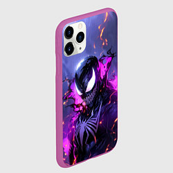 Чехол iPhone 11 Pro матовый Neon Venom - Rain, цвет: 3D-фиолетовый — фото 2