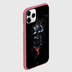Чехол iPhone 11 Pro матовый Дарт Вейдер - Звездные войны, цвет: 3D-малиновый — фото 2