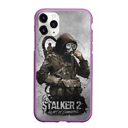 Чехол iPhone 11 Pro матовый S t a l k e r 2 Heart of Chornobyl, цвет: 3D-фиолетовый