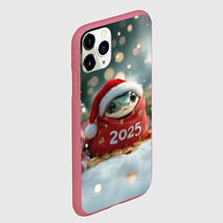 Чехол iPhone 11 Pro матовый Денежная змейка 2025, цвет: 3D-малиновый — фото 2