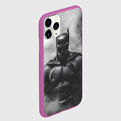 Чехол iPhone 11 Pro матовый Бэтмен в дыму, цвет: 3D-фиолетовый — фото 2