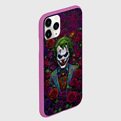 Чехол iPhone 11 Pro матовый Joker - roses, цвет: 3D-фиолетовый — фото 2